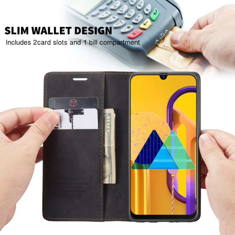 Schutzhülle Für Samsung Galaxy M21 Flip Case Caseme Kunstleder