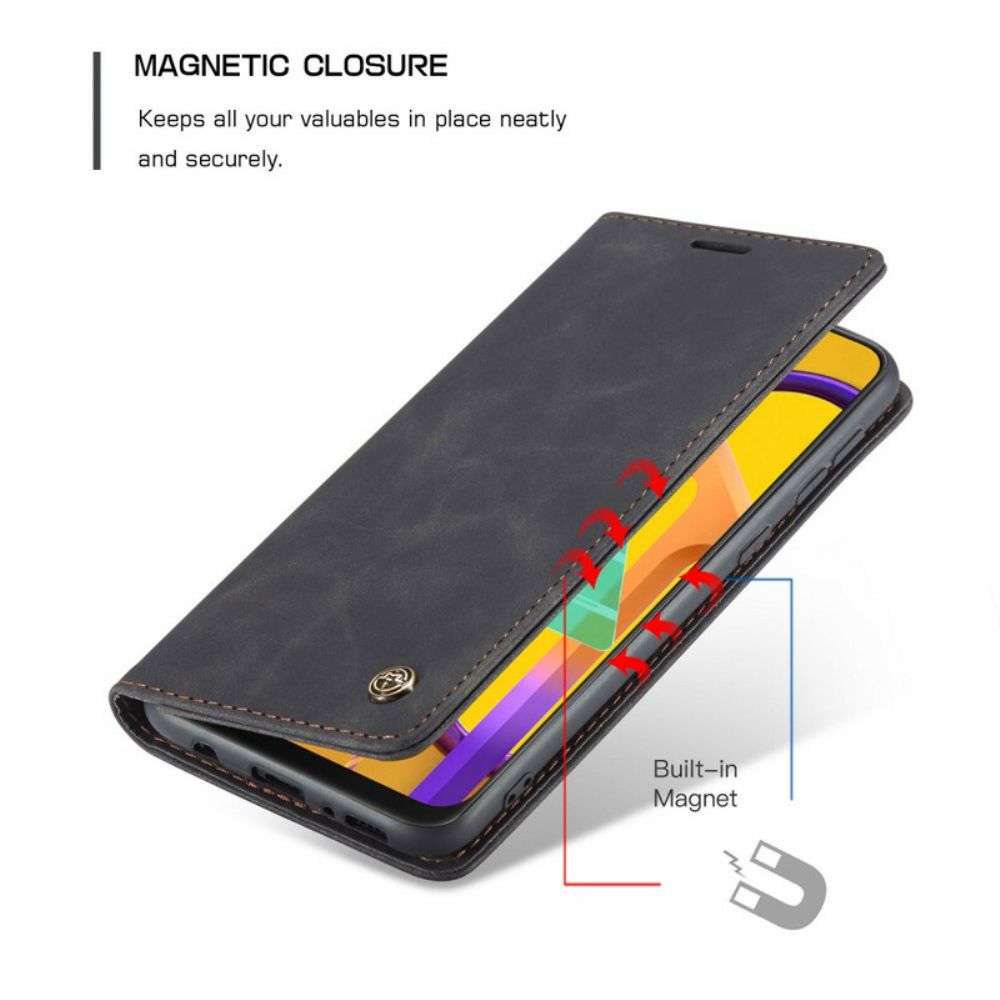 Schutzhülle Für Samsung Galaxy M21 Flip Case Caseme Kunstleder