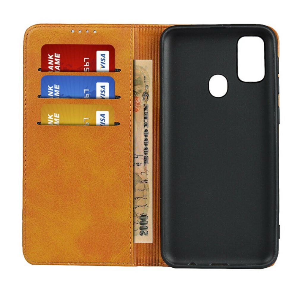 Schutzhülle Für Samsung Galaxy M21 Flip Case Elegance Spaltleder