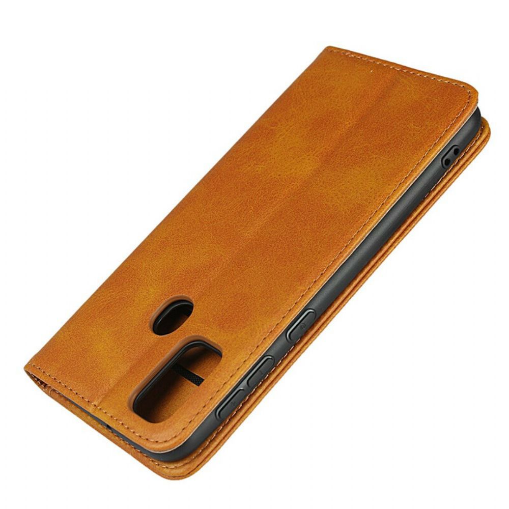 Schutzhülle Für Samsung Galaxy M21 Flip Case Elegance Spaltleder