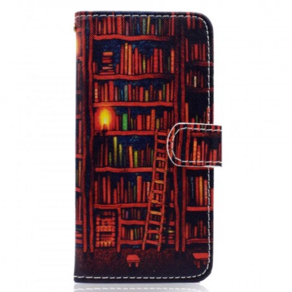 Flip Case Für Huawei Y5 2018 Bibliothek