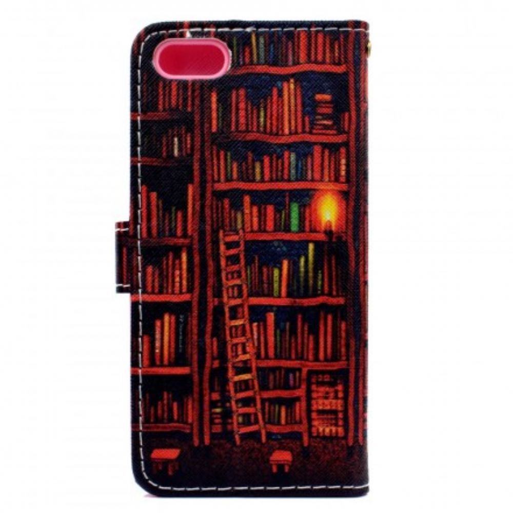 Flip Case Für Huawei Y5 2018 Bibliothek