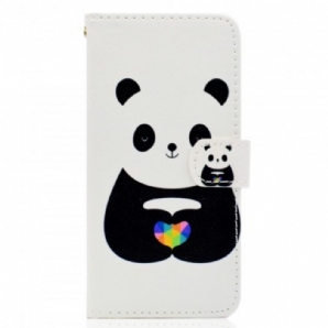 Flip Case Für Huawei Y5 2018 Panda-liebe