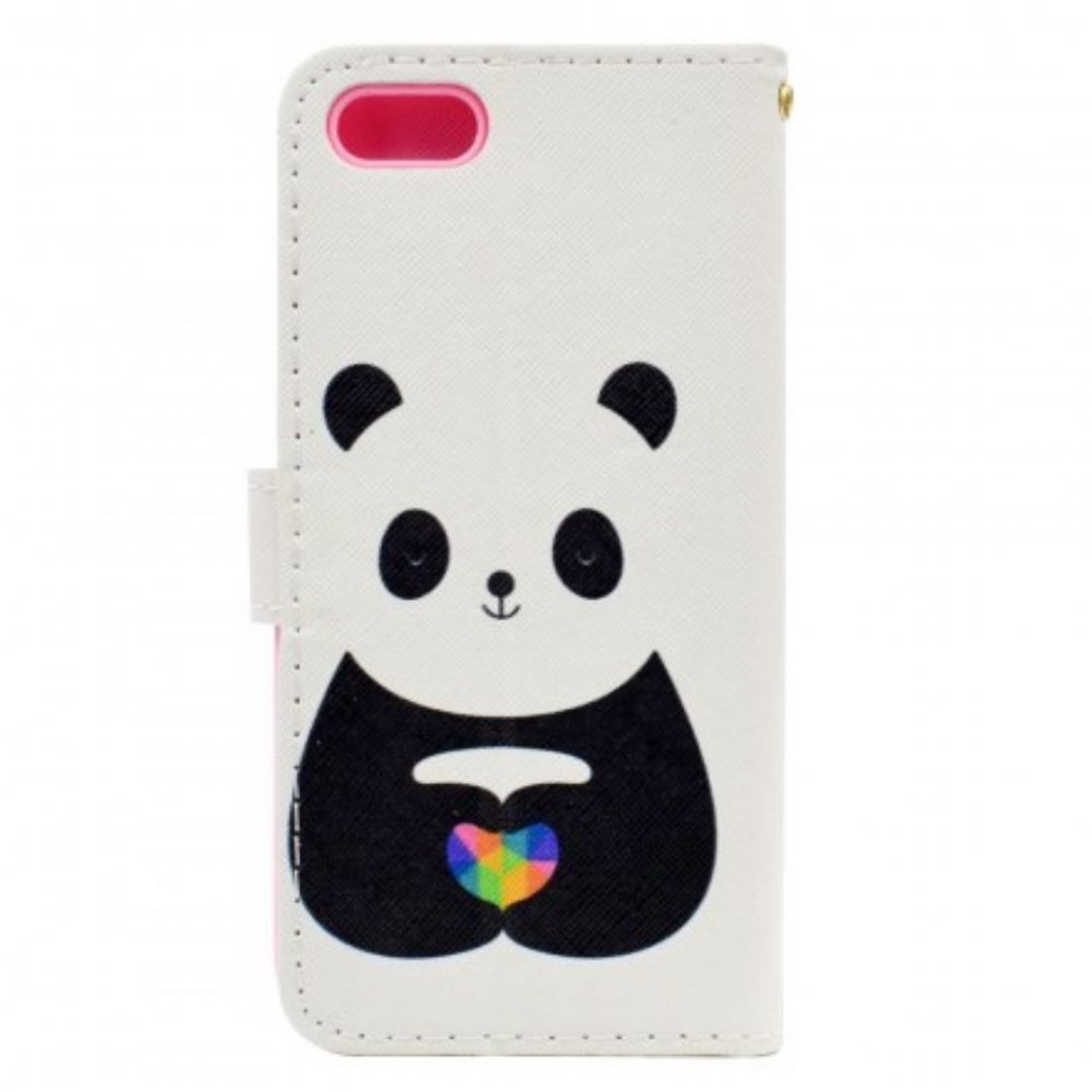 Flip Case Für Huawei Y5 2018 Panda-liebe