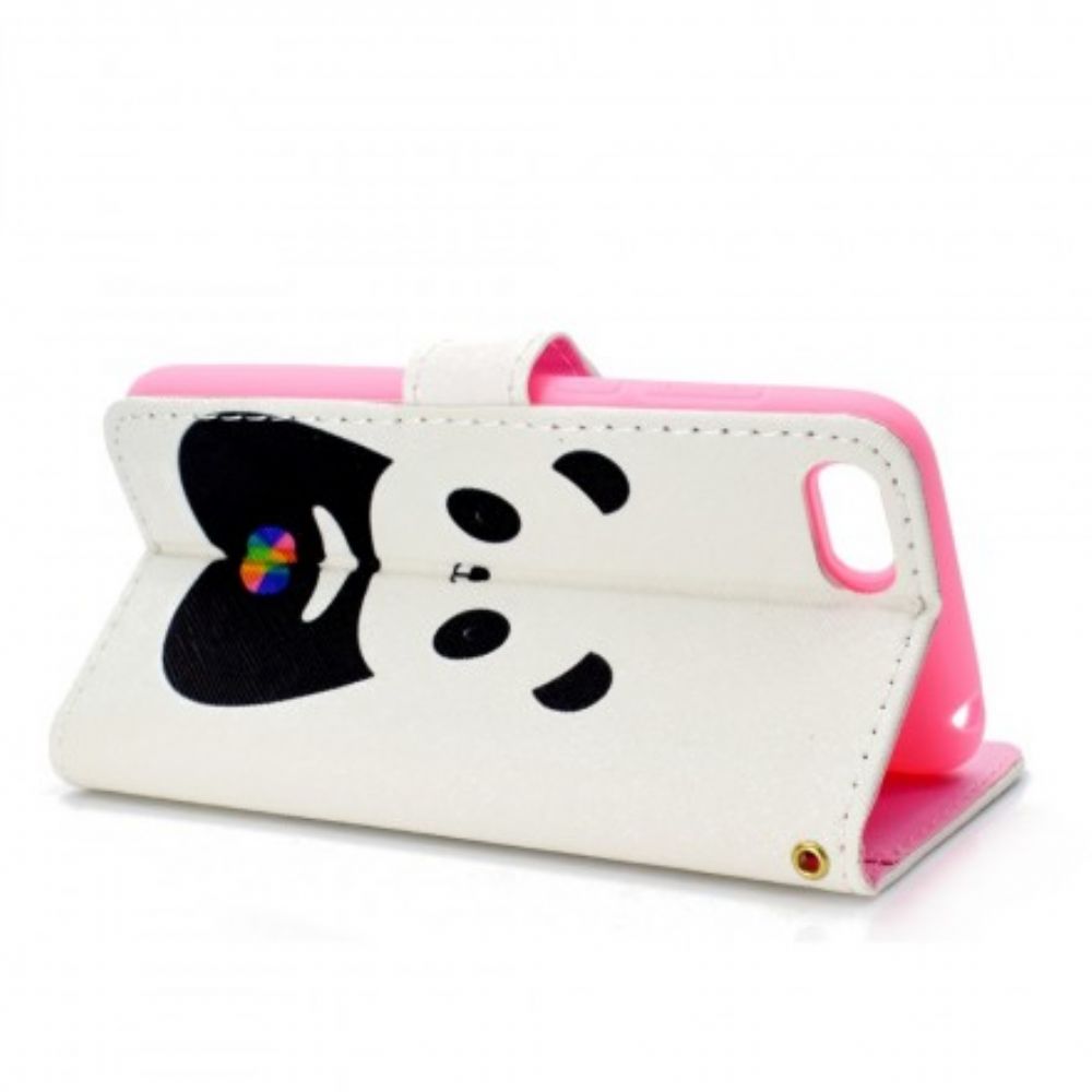 Flip Case Für Huawei Y5 2018 Panda-liebe