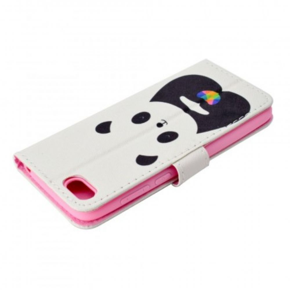 Flip Case Für Huawei Y5 2018 Panda-liebe