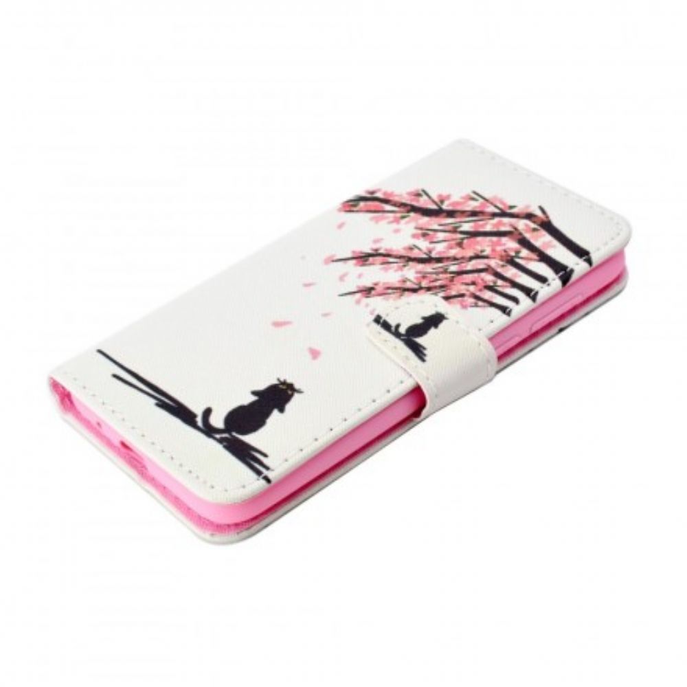 Flip Case Für Huawei Y5 2018 Rosa Äste