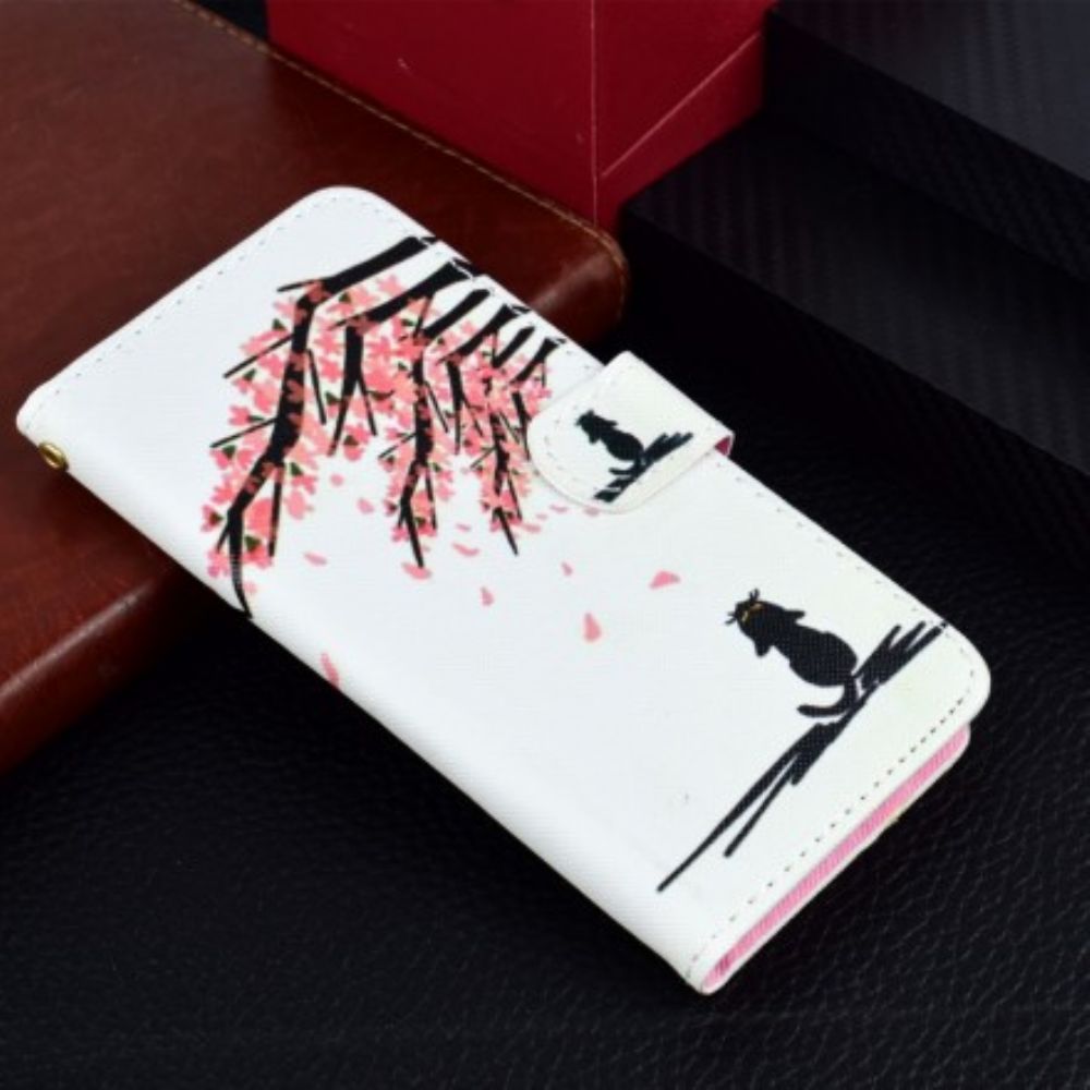 Flip Case Für Huawei Y5 2018 Rosa Äste