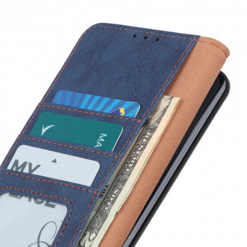 Flip Case Für OnePlus 9 Khazneh Retro Spaltleder