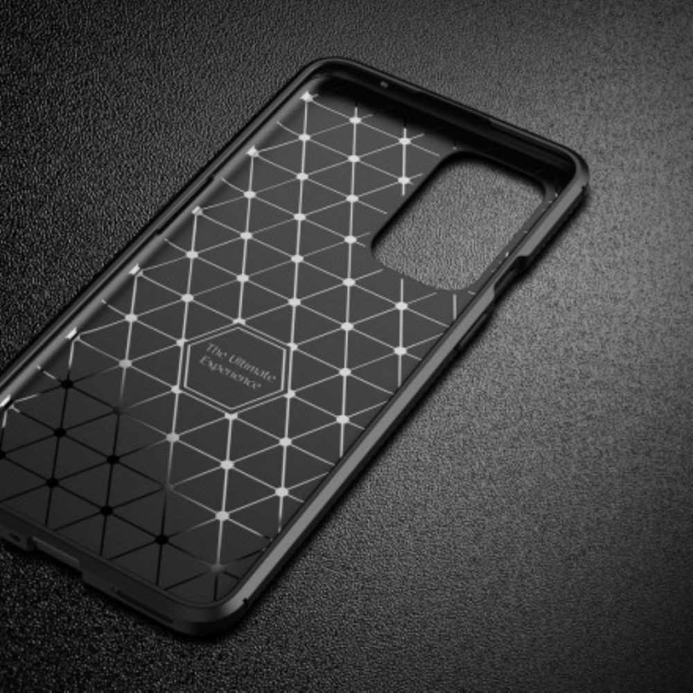 Hülle Für OnePlus 9 Flexible Kohlefaserstruktur