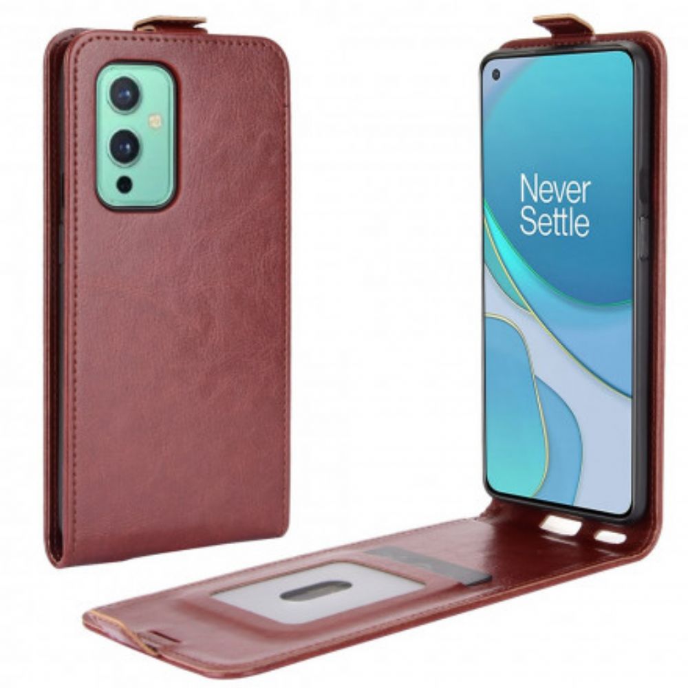 Lederhüllen Für OnePlus 9 Flip Case Ledereffekt Mit Vertikaler Klappe