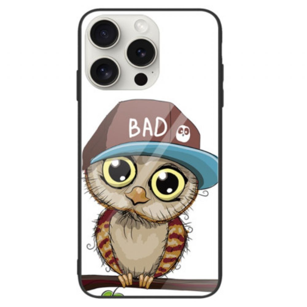 Hülle Für iPhone 16 Pro Bad Owl Gehärtetes Glas