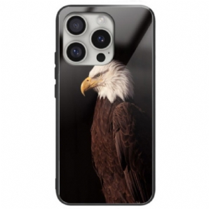 Hülle iPhone 16 Pro Eagle Gehärtetes Glas