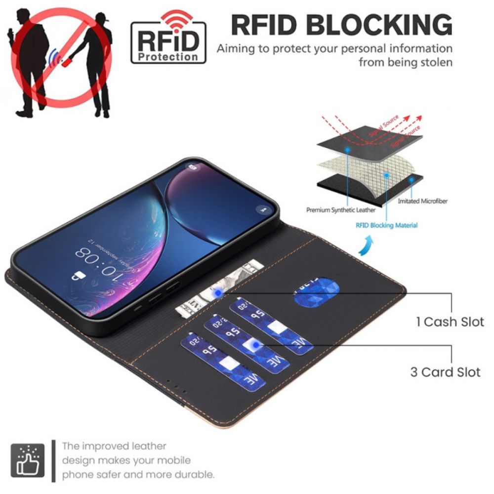 Lederhüllen Für iPhone 16 Pro Bicolor Rfid Binfen Color