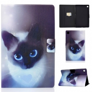 Flip Case Für Huawei MatePad T 8 Blauäugige Katze