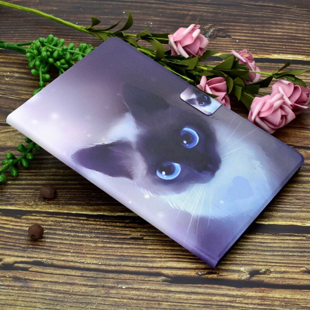 Flip Case Für Huawei MatePad T 8 Blauäugige Katze