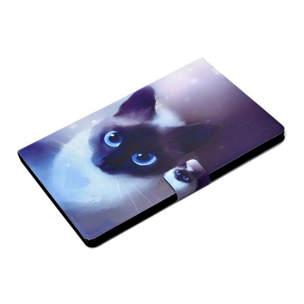 Flip Case Für Huawei MatePad T 8 Blauäugige Katze