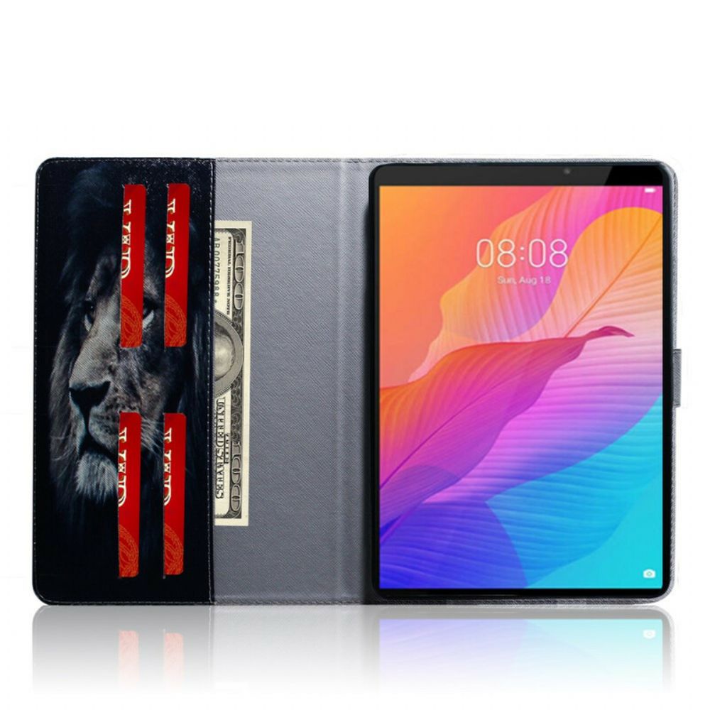 Flip Case Für Huawei MatePad T 8 Löwenkopf