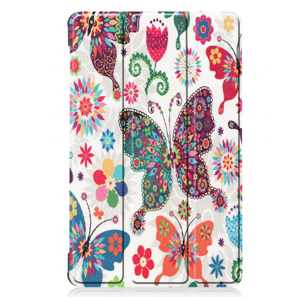 Schutzhülle Für Huawei MatePad T 8 Retro Schmetterlinge Und Blumen