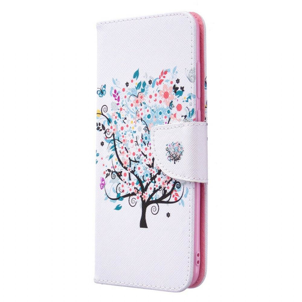 Flip Case Für Samsung Galaxy M11 Blumiger Baum