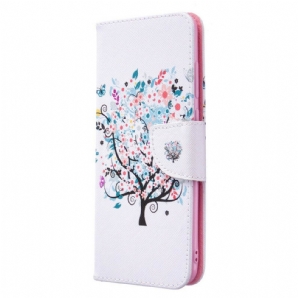 Flip Case Für Samsung Galaxy M11 Blumiger Baum