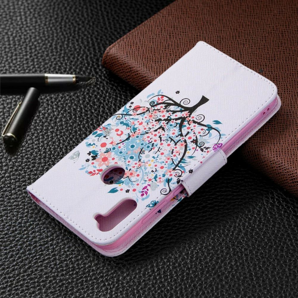 Flip Case Für Samsung Galaxy M11 Blumiger Baum