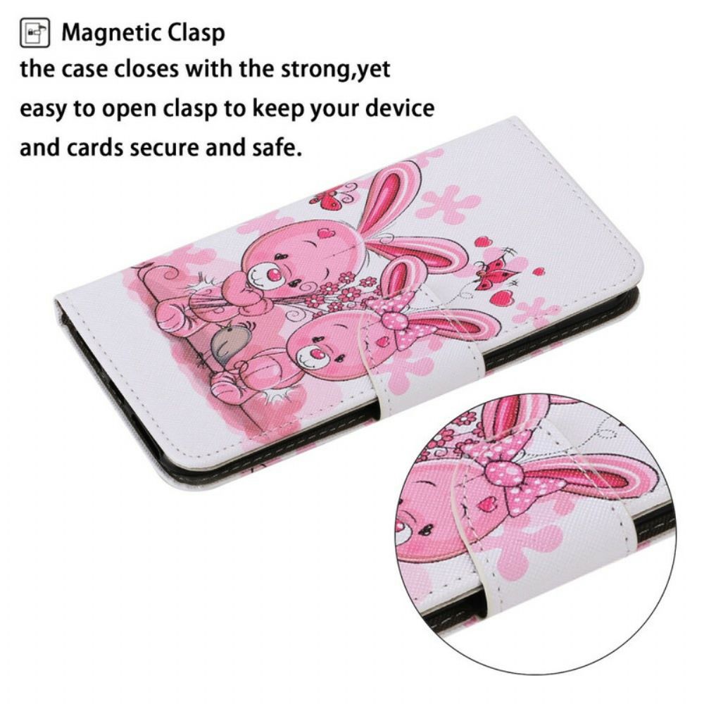 Flip Case Für Samsung Galaxy M11 Kaninchen