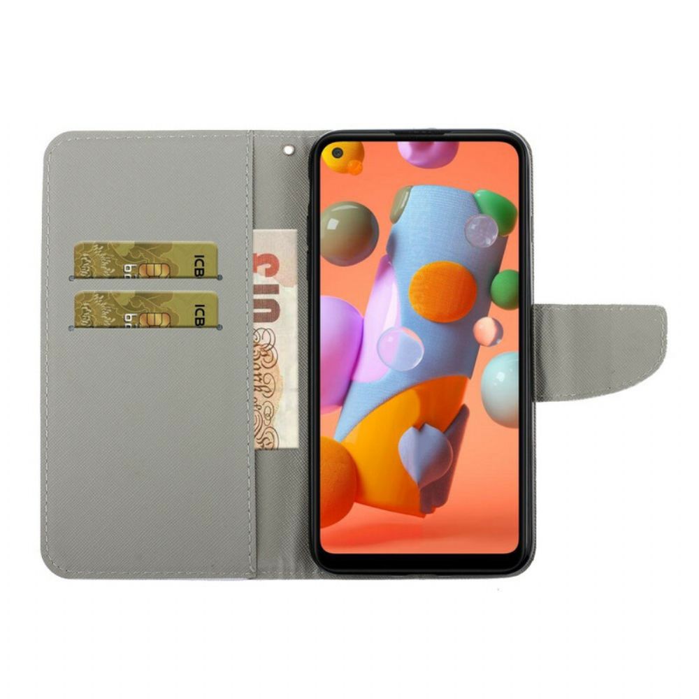 Flip Case Für Samsung Galaxy M11 Malerei