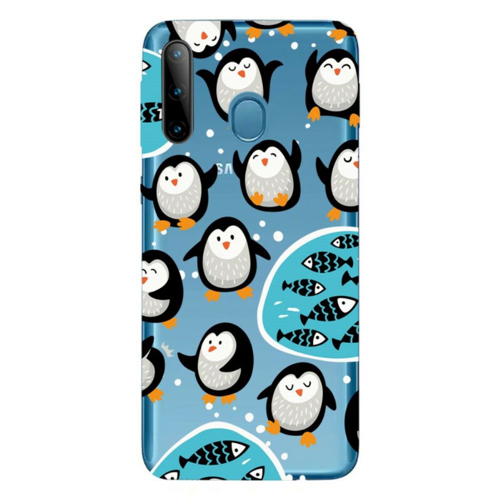 Handyhülle Für Samsung Galaxy M11 Pinguine Und Fische