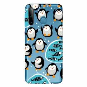 Handyhülle Für Samsung Galaxy M11 Pinguine Und Fische