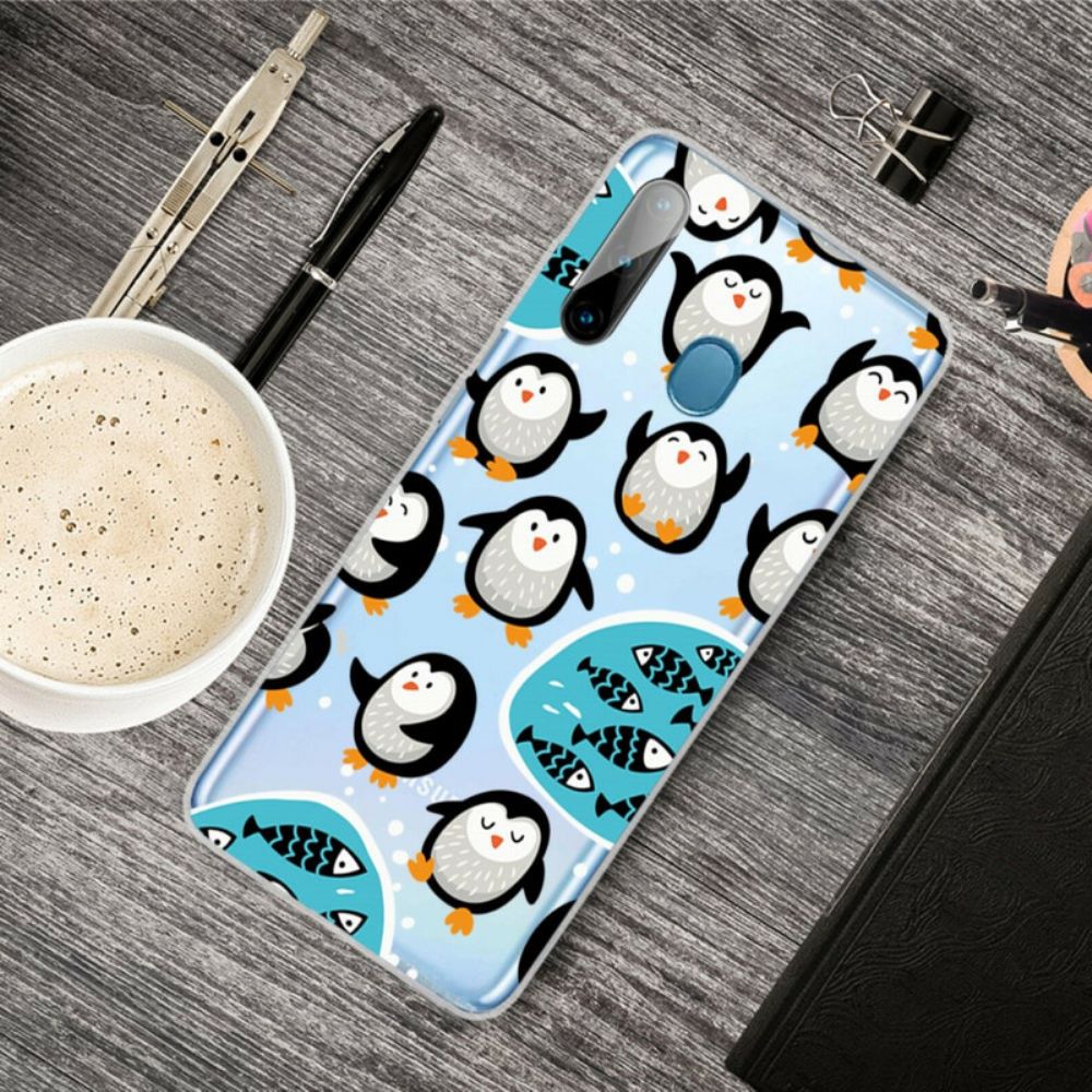 Handyhülle Für Samsung Galaxy M11 Pinguine Und Fische