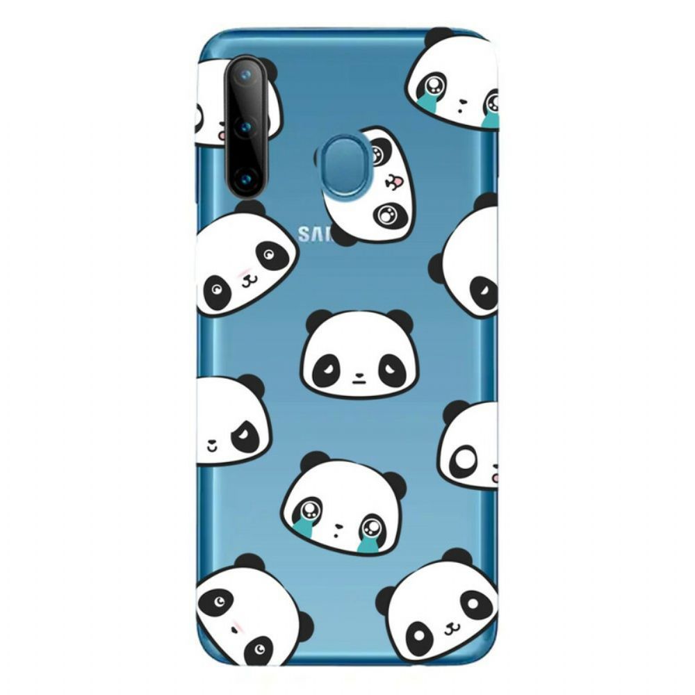 Handyhülle Für Samsung Galaxy M11 Transparente Sentimentale Pandas