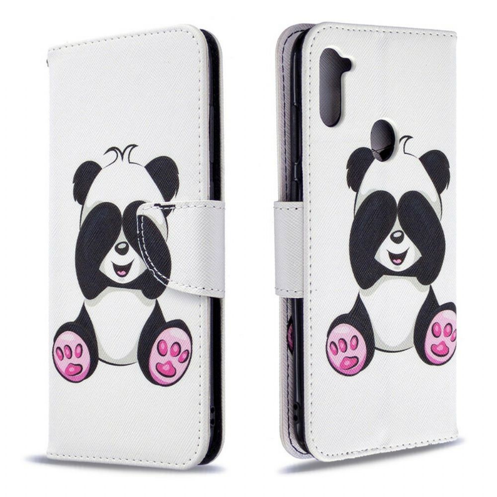 Lederhüllen Für Samsung Galaxy M11 Panda-spaß