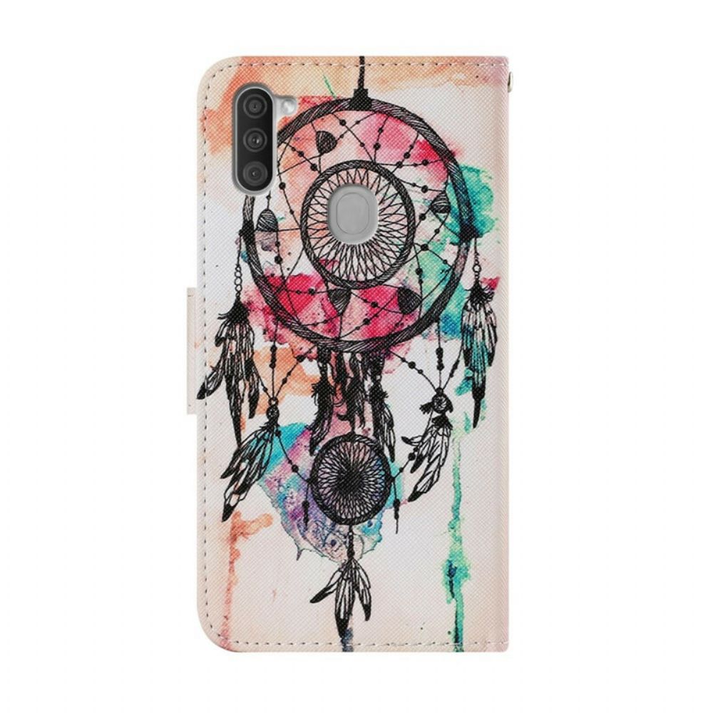 Lederhüllen Für Samsung Galaxy M11 Traumfänger-aquarell