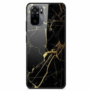 Handyhülle Für Poco M5s Supreme Marble Gehärtetes Glas