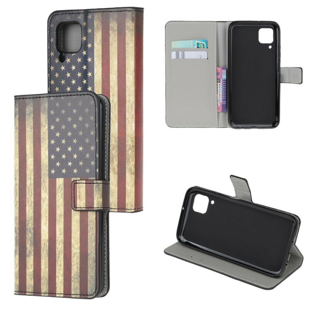 Flip Case Für Huawei P40 Lite Amerikanische Flagge