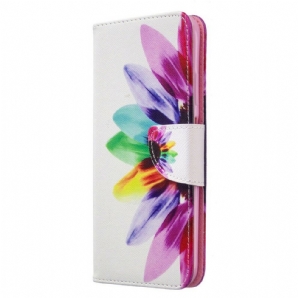 Flip Case Für Huawei P40 Lite Aquarell Blume