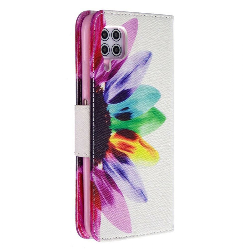 Flip Case Für Huawei P40 Lite Aquarell Blume