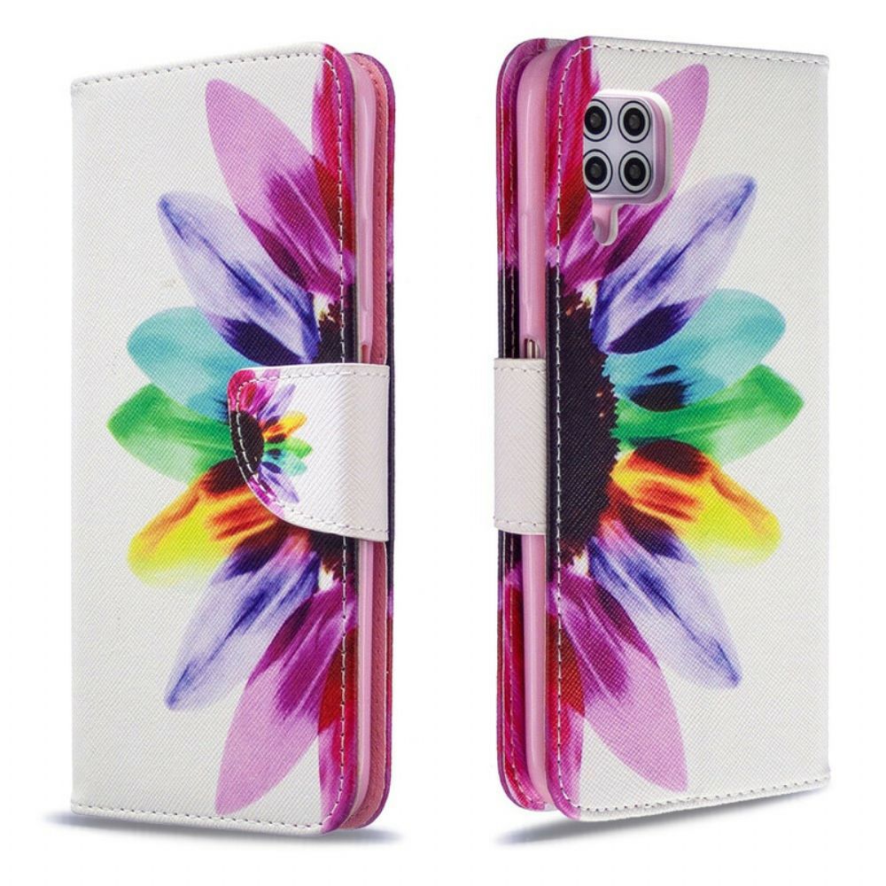 Flip Case Für Huawei P40 Lite Aquarell Blume