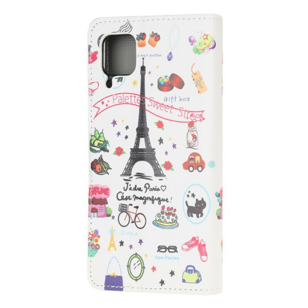 Flip Case Für Huawei P40 Lite Ich Liebe Paris