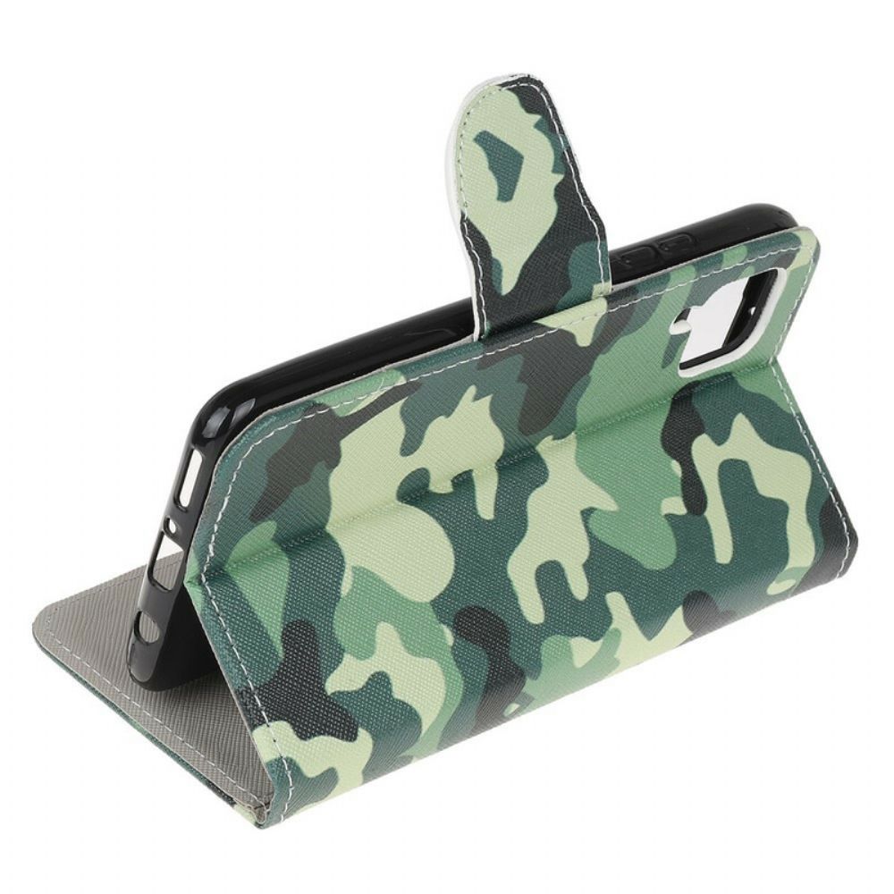 Flip Case Für Huawei P40 Lite Militärische Tarnung