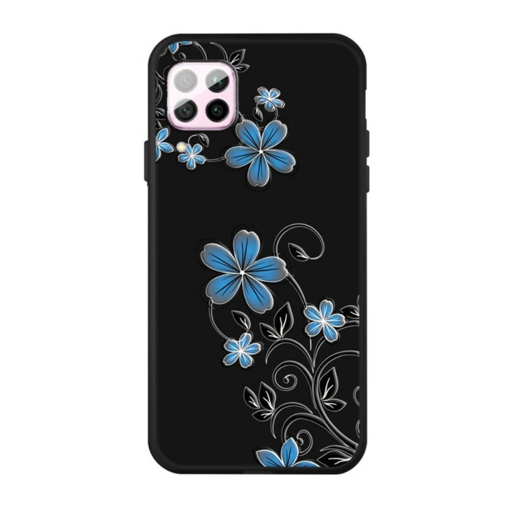 Hülle Für Huawei P40 Lite Blaue Blumen