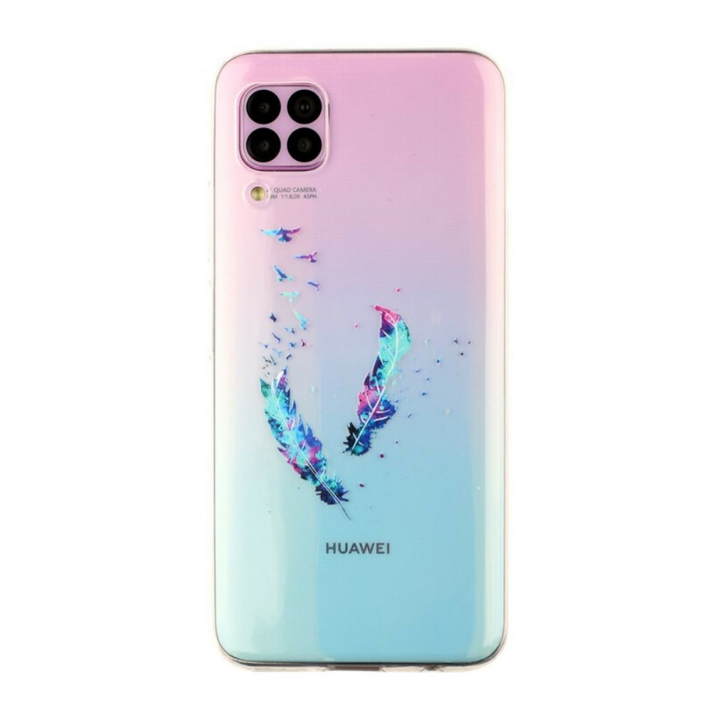 Hülle Für Huawei P40 Lite Transparente Federn