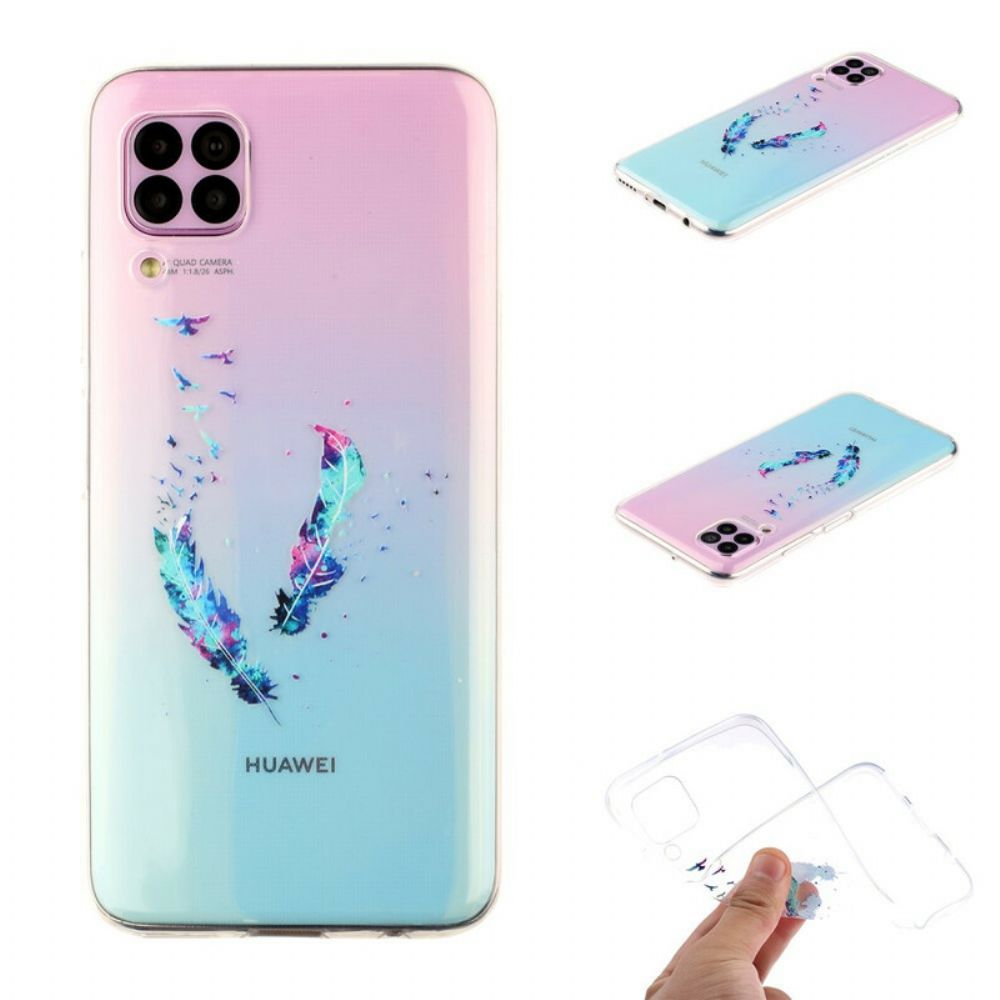 Hülle Für Huawei P40 Lite Transparente Federn