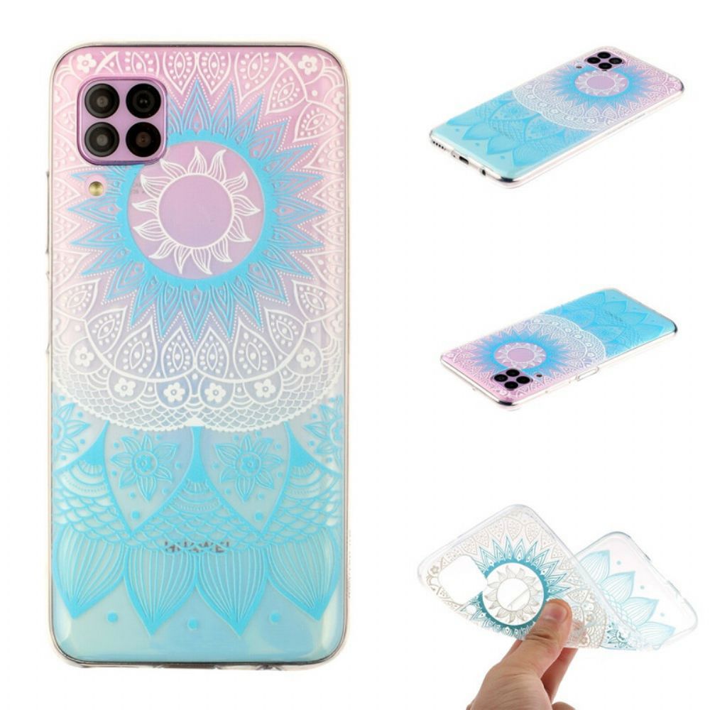 Hülle Für Huawei P40 Lite Transparentes Farbiges Mandala