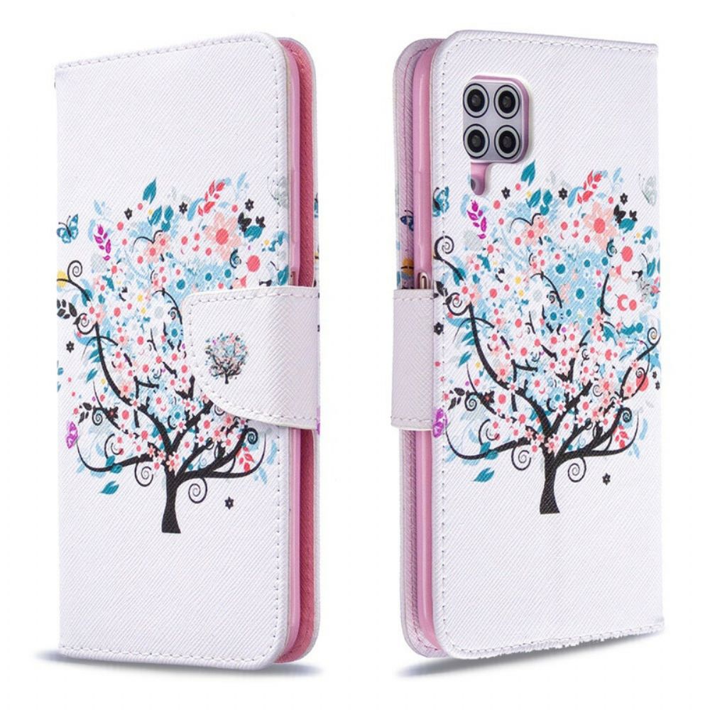 Lederhüllen Für Huawei P40 Lite Blumiger Baum