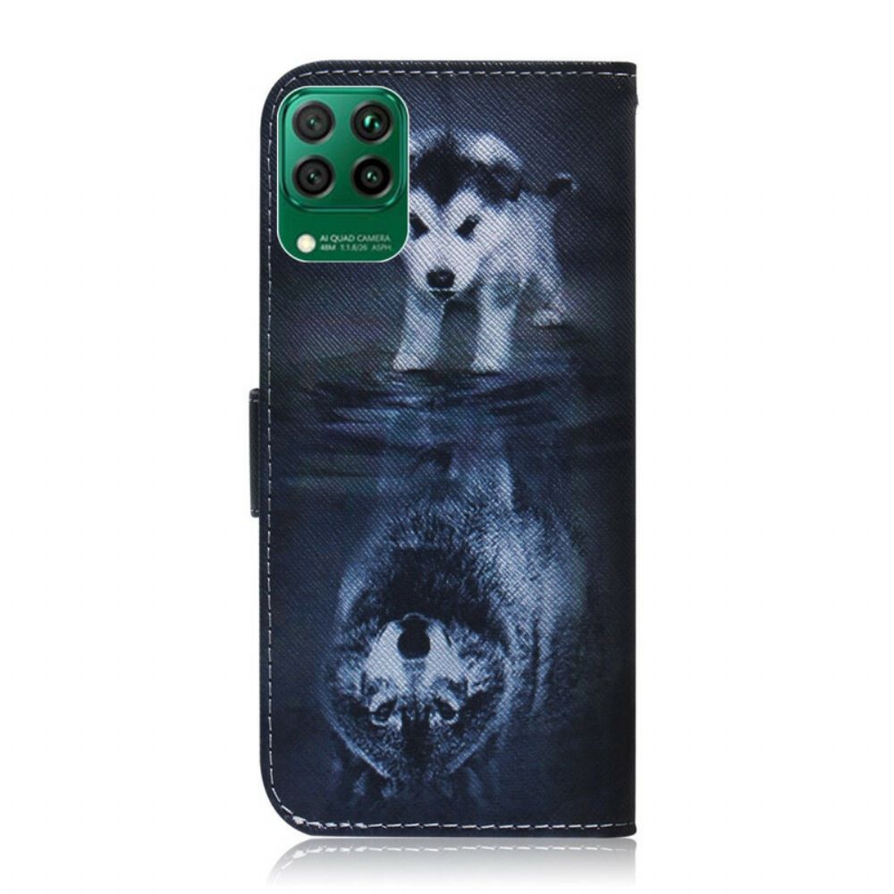 Lederhüllen Für Huawei P40 Lite Ernesto Der Wolf