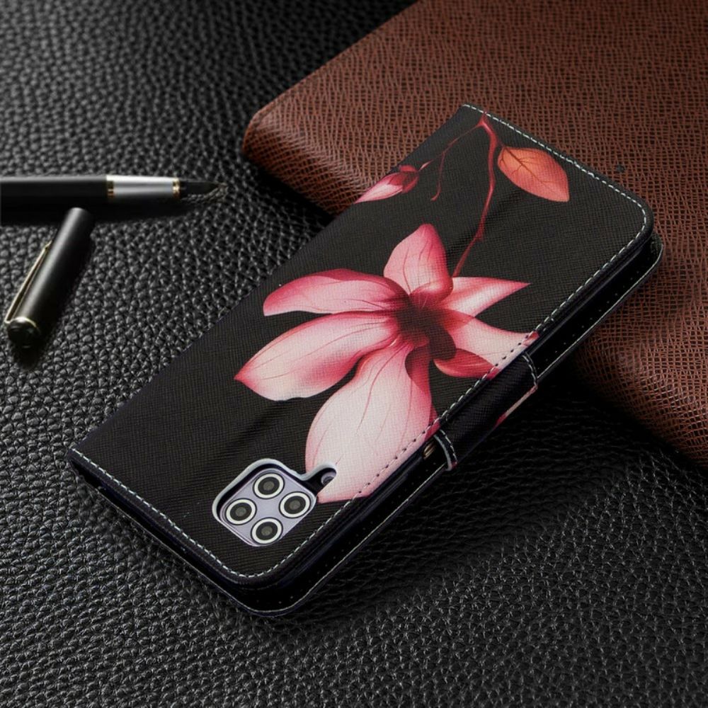 Lederhüllen Für Huawei P40 Lite Rosa Blume