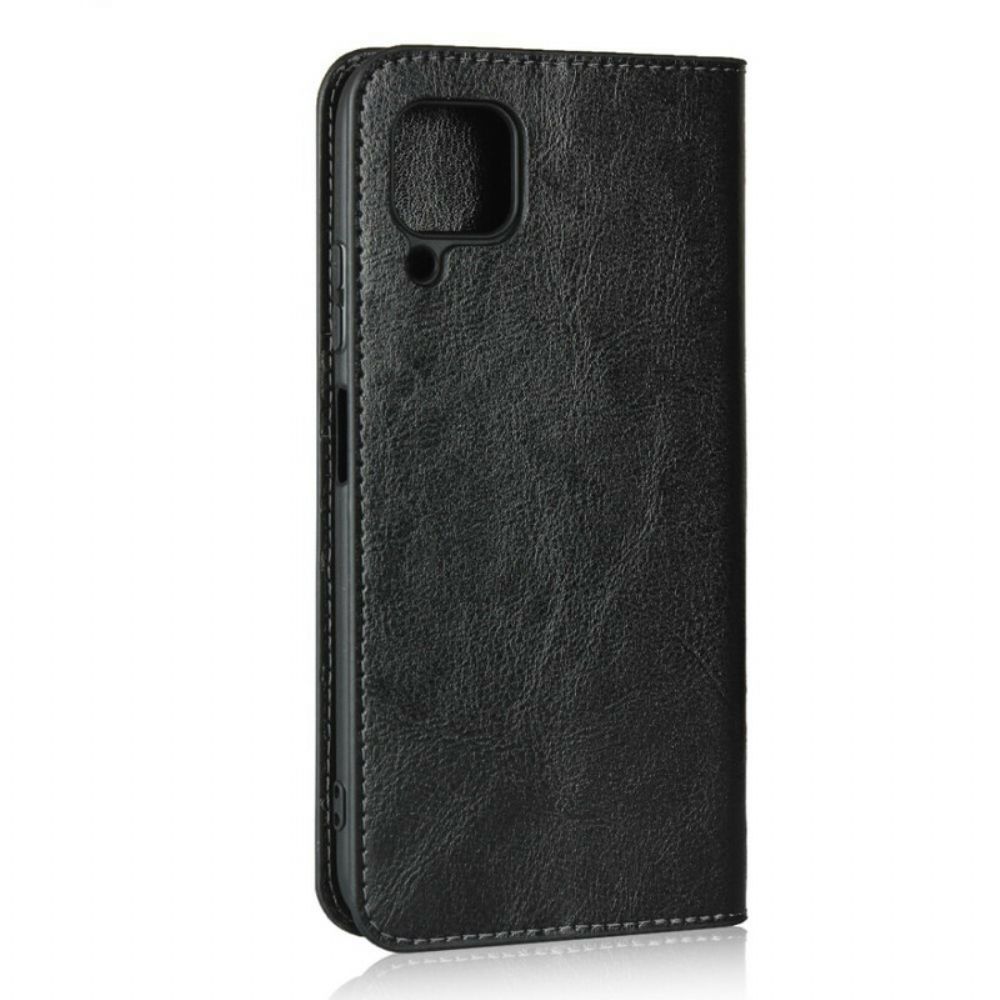 Schutzhülle Für Huawei P40 Lite Flip Case Echtes Leder