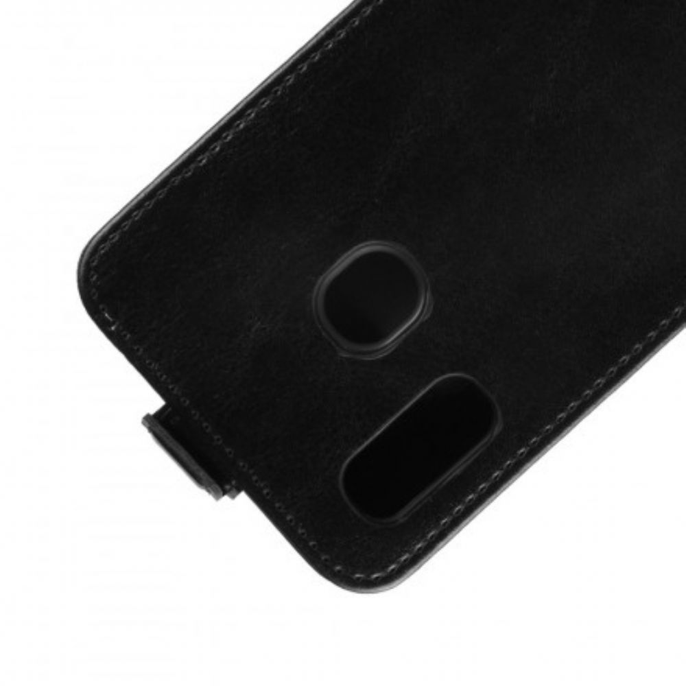 Flip Case Für Samsung Galaxy A30 / A20 Flip Case Faltbarer Ledereffekt